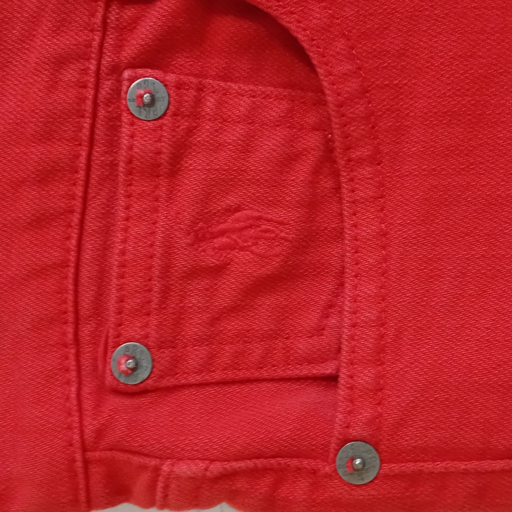 💋Ralph Lauren Sport💋 - Red Stretch Denim Short - Picture 5 of 13